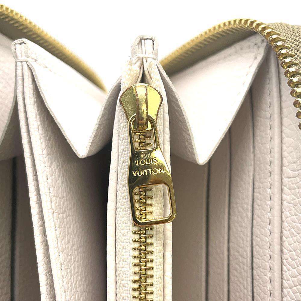 Louis Vuitton Monogram Empreinte Zippy Wallet Round Zipper White - Picture 9 of 9